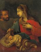 Josephus Laurentius Dyckmans Holy Family with sleeping Jesus Sweden oil painting artist